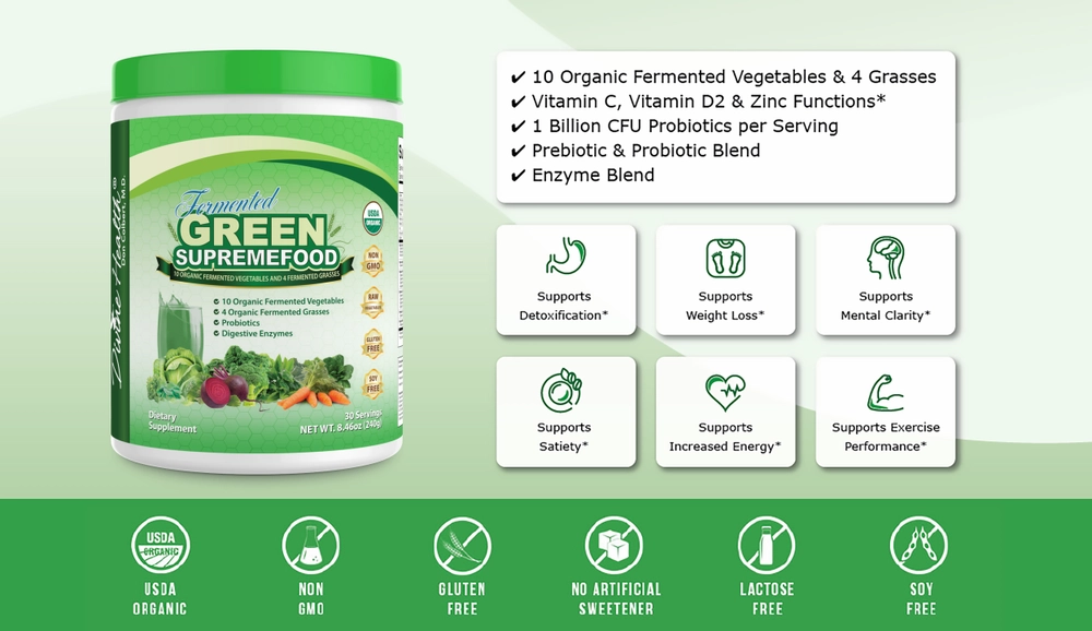 Divine Health Green Supremefood features
