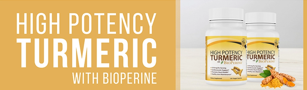 Divine Health High Potency Turmeric With Bioperine banner