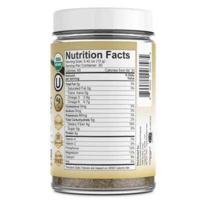 Divine Health® Living Milled Chia With Probiotics - Nutritional Facts