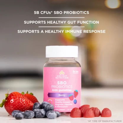 Ancient Nutrition Sbo Probiotics Kids Gummies Berry features