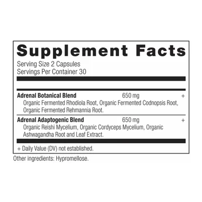 Ancient Nutrition Ancient Herbals Adrenal Supplement Facts