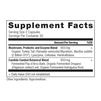Ancient Nutrition Ancient Herbals Candida Supplement Facts