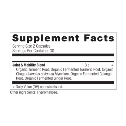 Ancient Nutrition Ancient Herbals Joint Mobility Support Supplement Facts