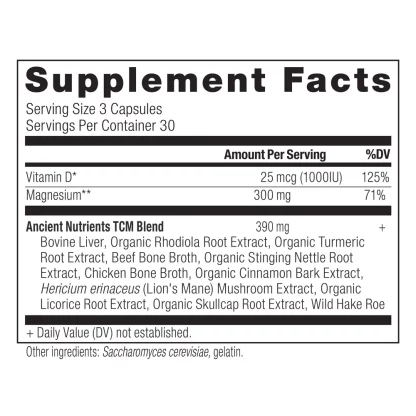 Ancient Nutrition Ancient Nutrients Magnesium Supplement Facts
