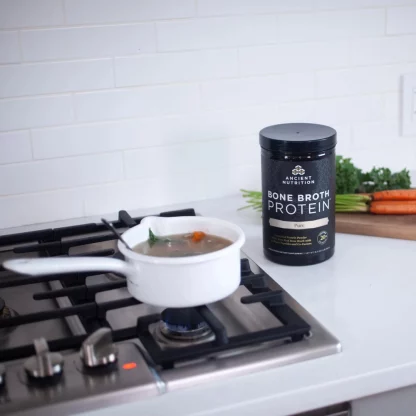 Ancient Nutrition Bone Broth Protein Pure cooking