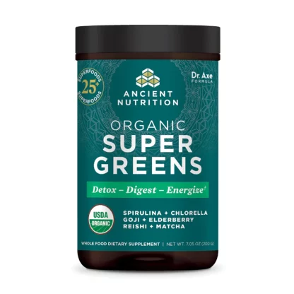 Ancient Nutrition Organic Super Greens powder greens