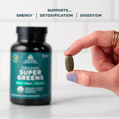 Ancient Nutrition Organic Super Greens Tablet features