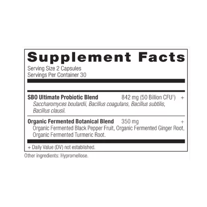 Ancient Nutrition Sbo Probiotics Ultimate Supplement Facts