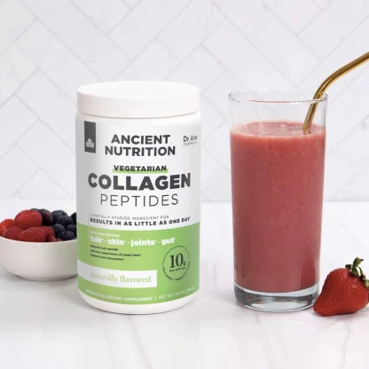 Ancient Nutrition Vegetarian Collagen Peptides Powder Drinks