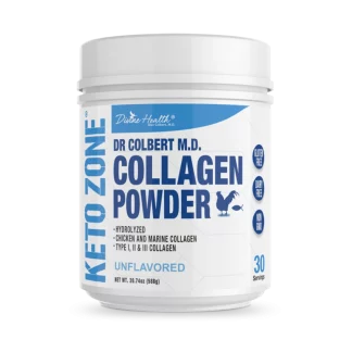 Divine Health Keto Zone Unflavored Collagen Powder 30 Servings